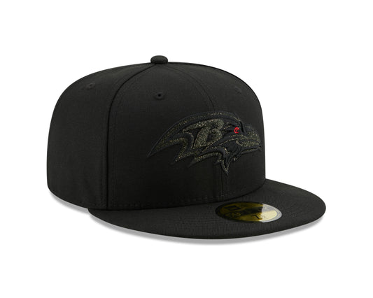 Baltimore Ravens New Era Team Logo Spark 59Fifty Hat - Black