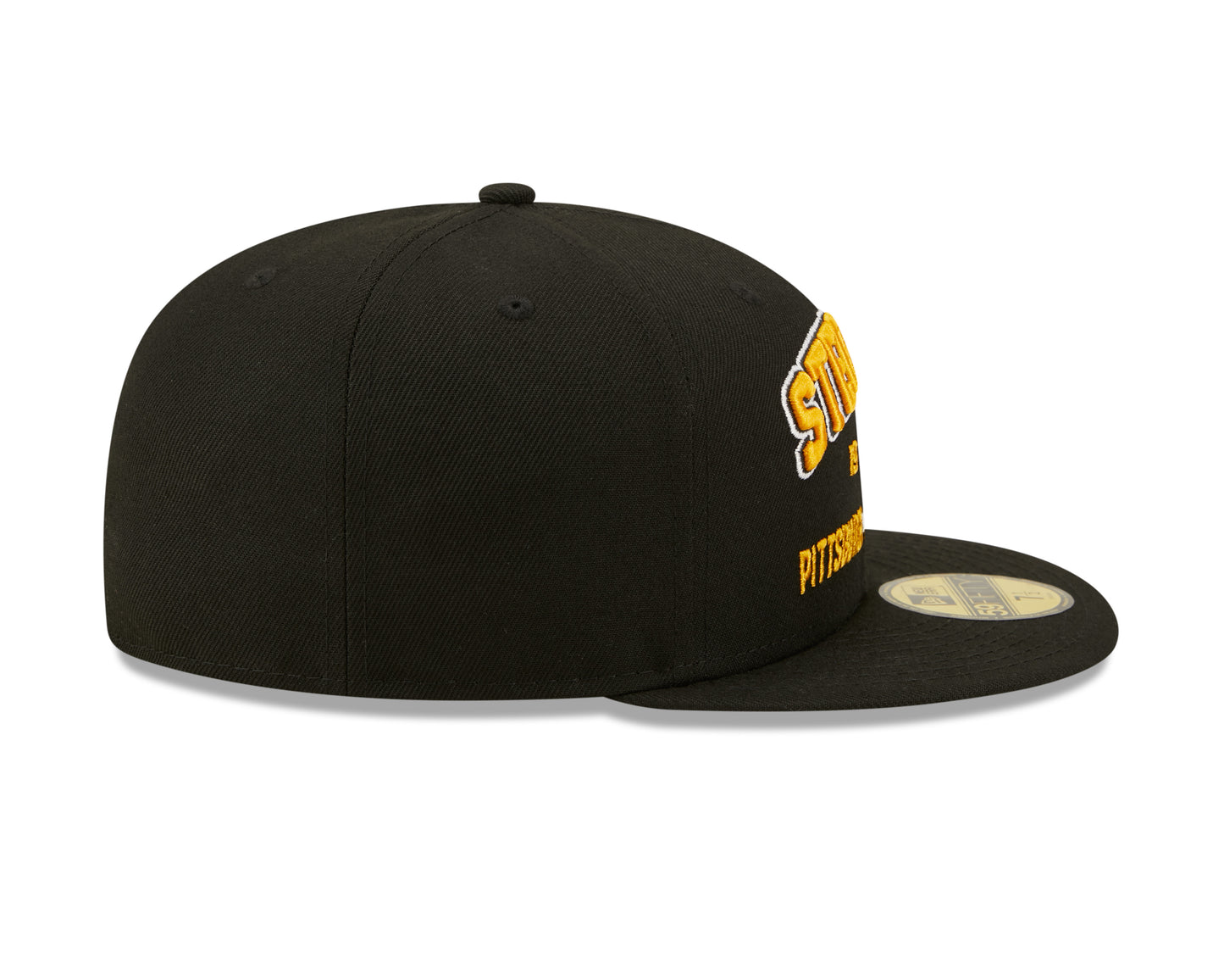 Pittsburgh Steelers New Era Local Stacked 59FIFTY Fitted Hat - Black