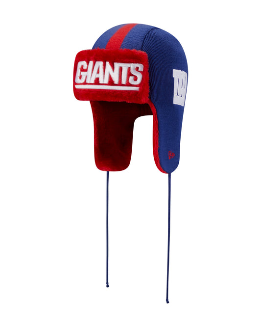 New York Giants New Era Helmet Head Knit Trapper Hat