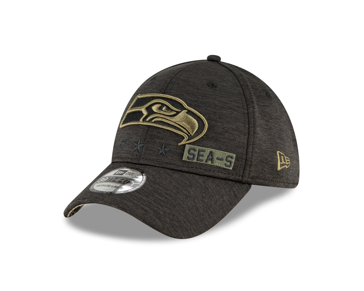 Seattle Seahawks New Era Salute to Service 39THIRTY Flex Hat - Gray