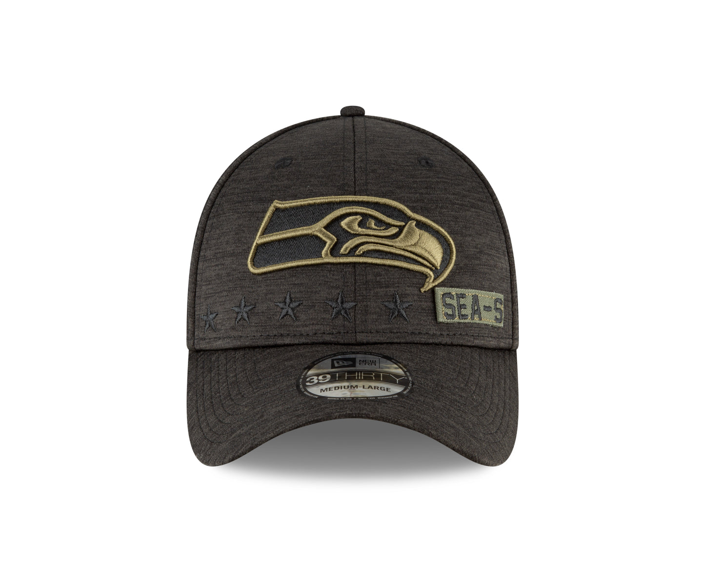 Seattle Seahawks New Era Salute to Service 39THIRTY Flex Hat - Gray