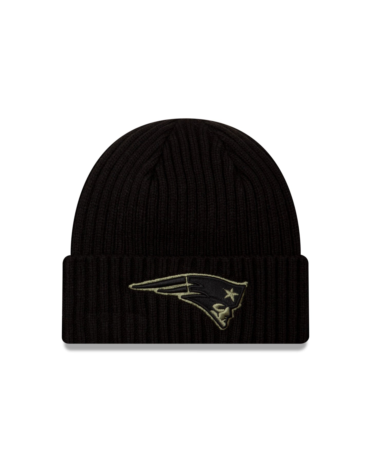 New England Patriots New Era Salute to Service Knit Hat- Black
