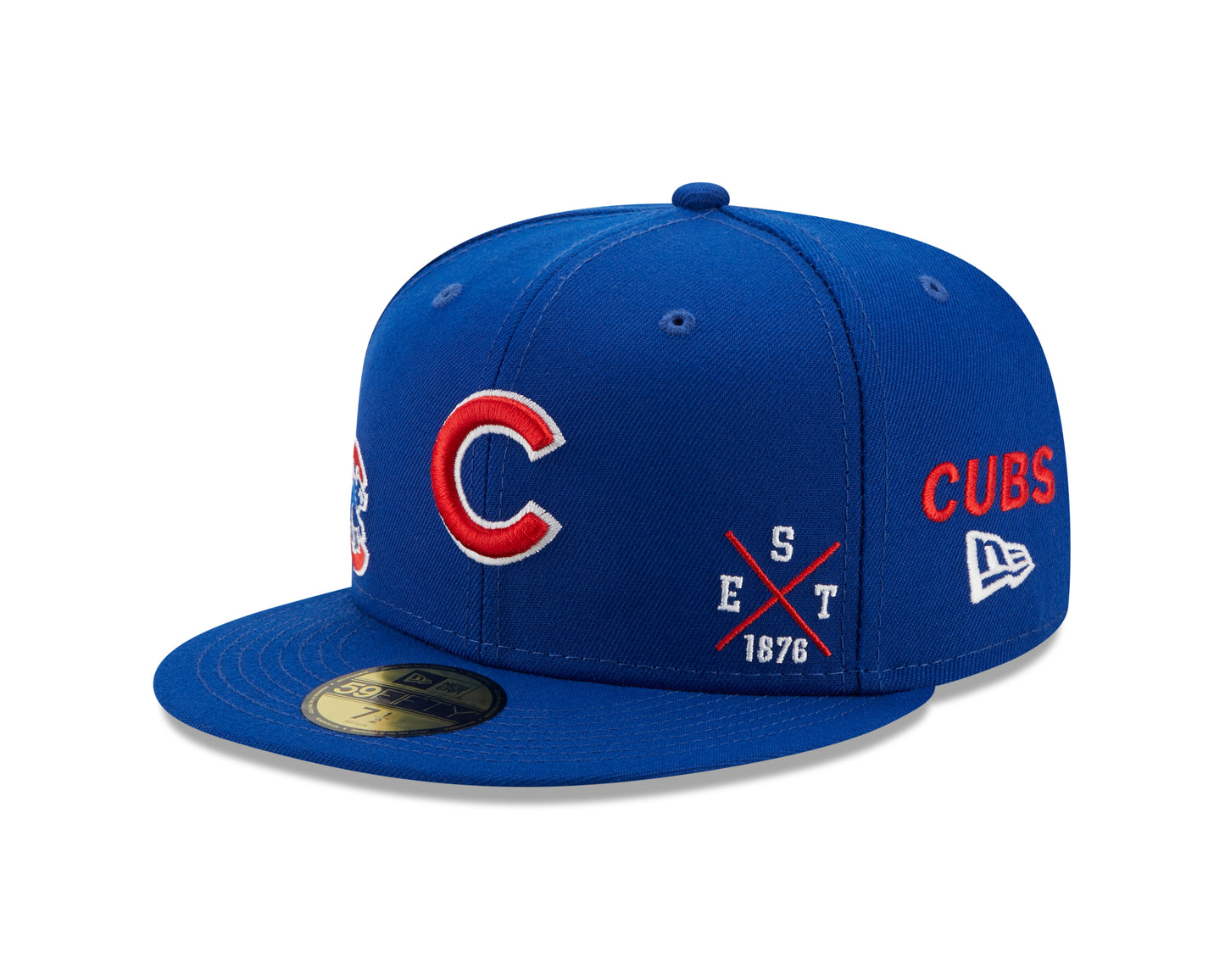Chicago Cubs New Era Royal Blue Multi Patch 59FIFTY Fitted Hat