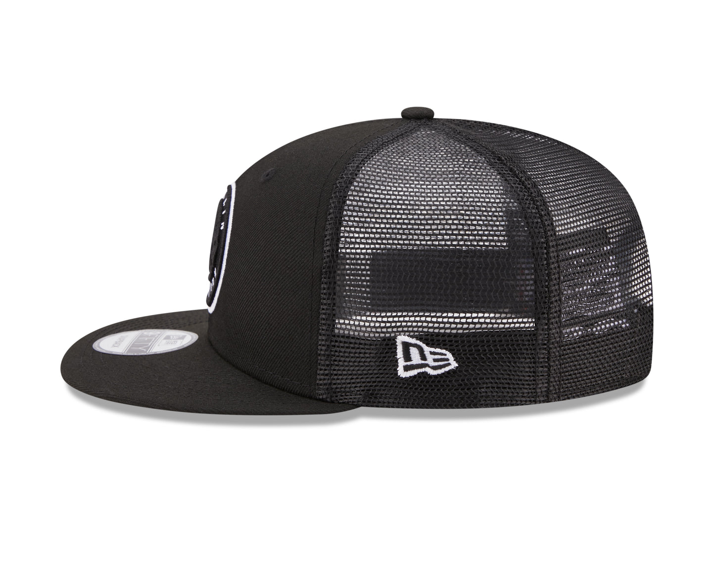 Brooklyn Nets New Era Black Classic Trucker Mesh 9Fifty Hat