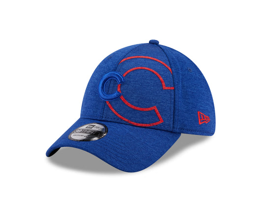 Chicago Cubs New Era Shadow Crop 39THIRTY Flex Hat - Blue