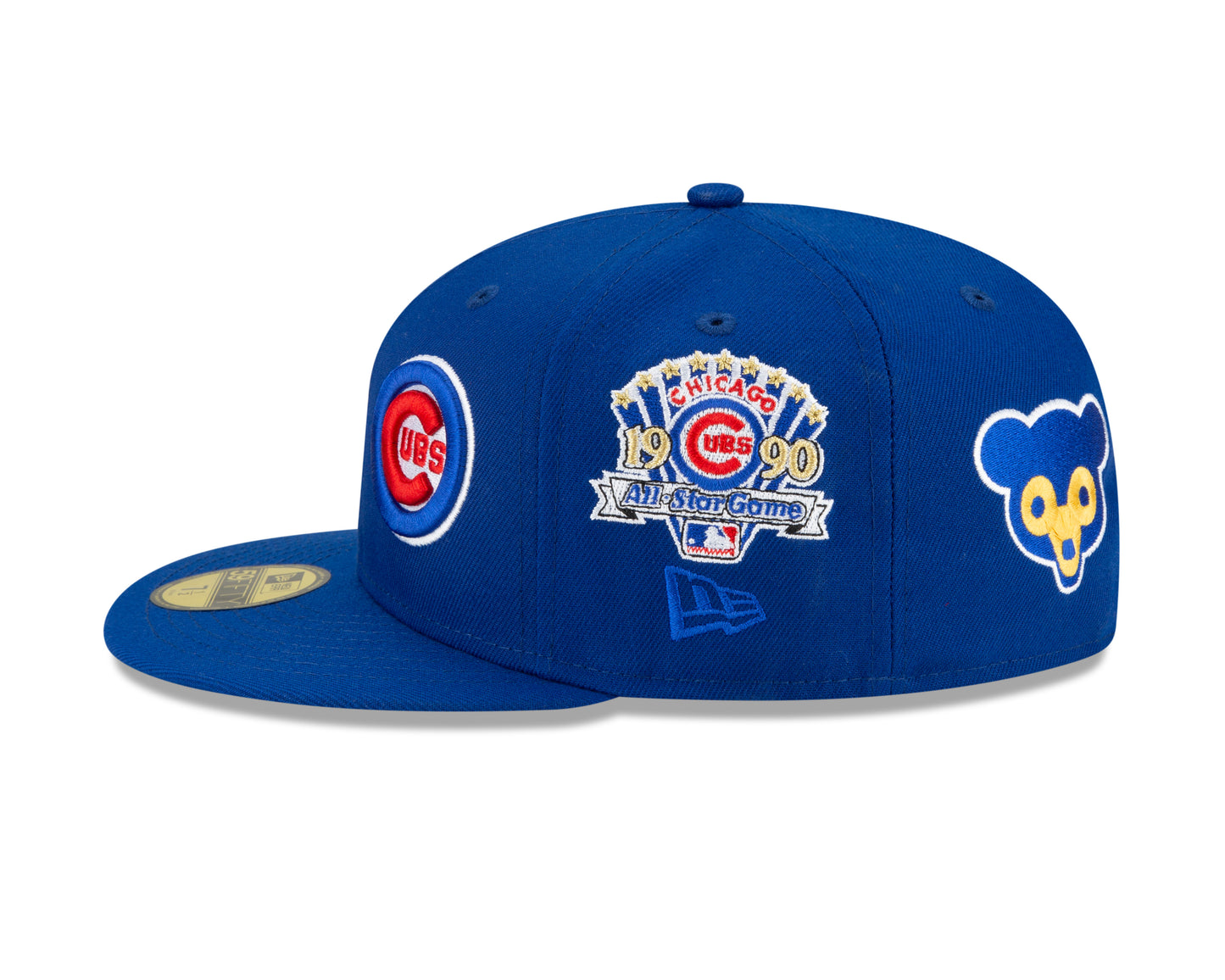 Chicago Cubs New Era Team Patch Pride 59fifty Fitted Hat