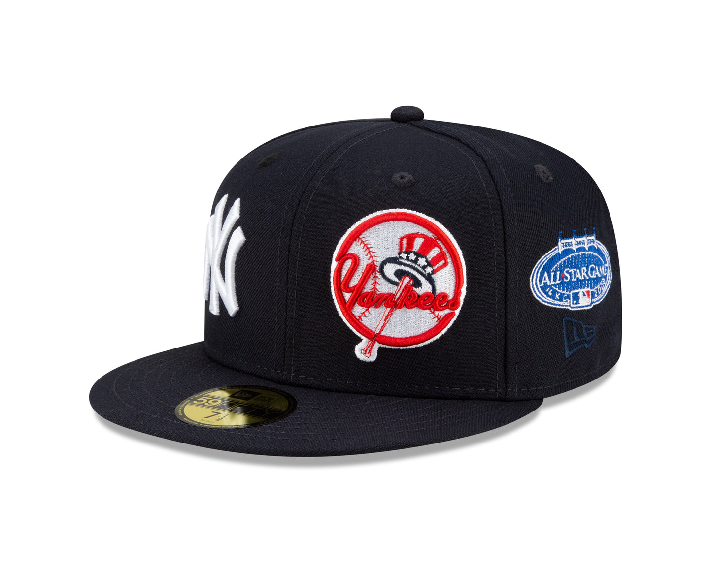 New York Yankees New Era Pride Patch Patch 59FIFTY Hat - Navy