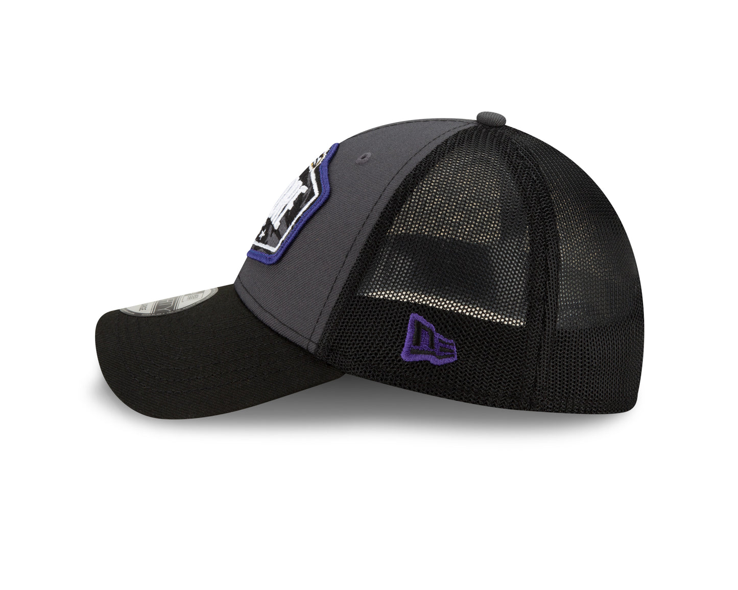 Baltimore Ravens New Era NFL Draft Trucker 39THIRTY Flex Hat - Graphite