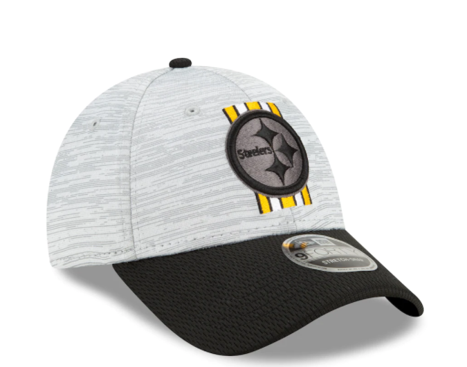 Pittsburgh Steelers New Era Training Camp 9FORTY Adjustable Hat - Gray