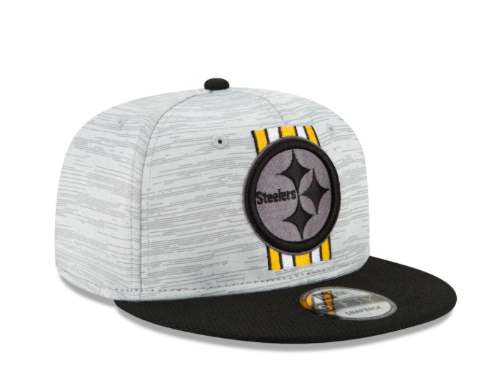 Pittsburgh Steelers New Era NFL Training Camp Official 9fifty Adjustable Hat - Gray
