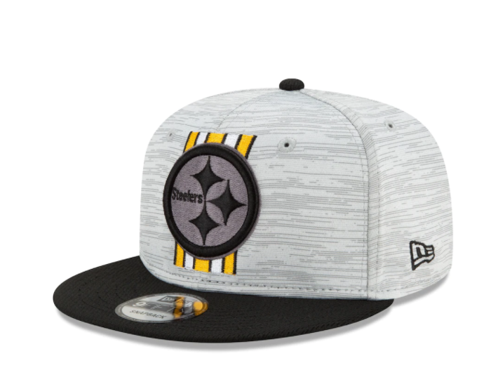 Pittsburgh Steelers New Era NFL Training Camp Official 9fifty Adjustable Hat - Gray