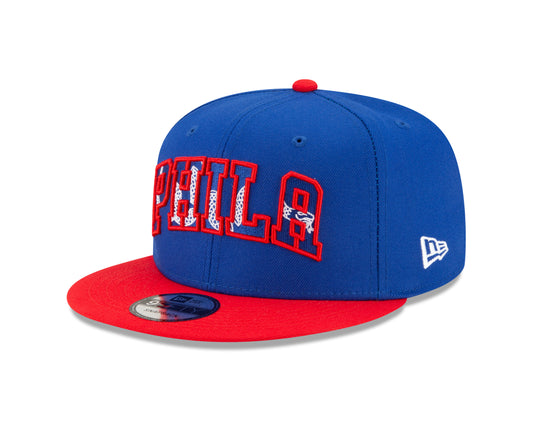 Philadelphia 76ers 2021 NBA Draft 9fifty Team Snapback - Blue