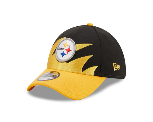 Pittsburgh Steelers New Era Black / Gold NFL Surge 39Thirty Flex Fit Hat