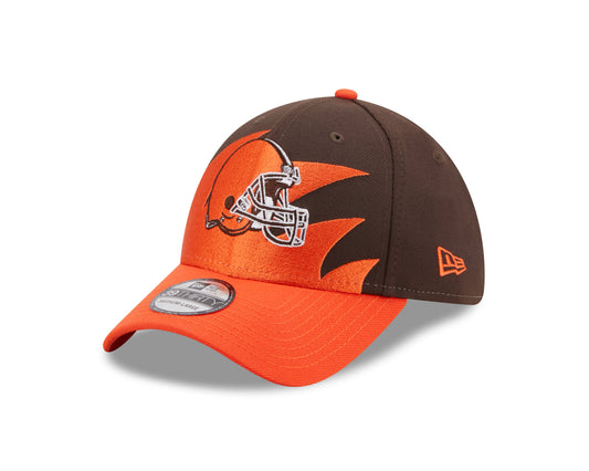 Cleveland Browns New Era Brown / Orange NFL Surge 39THIRTY Flex Fit Hat