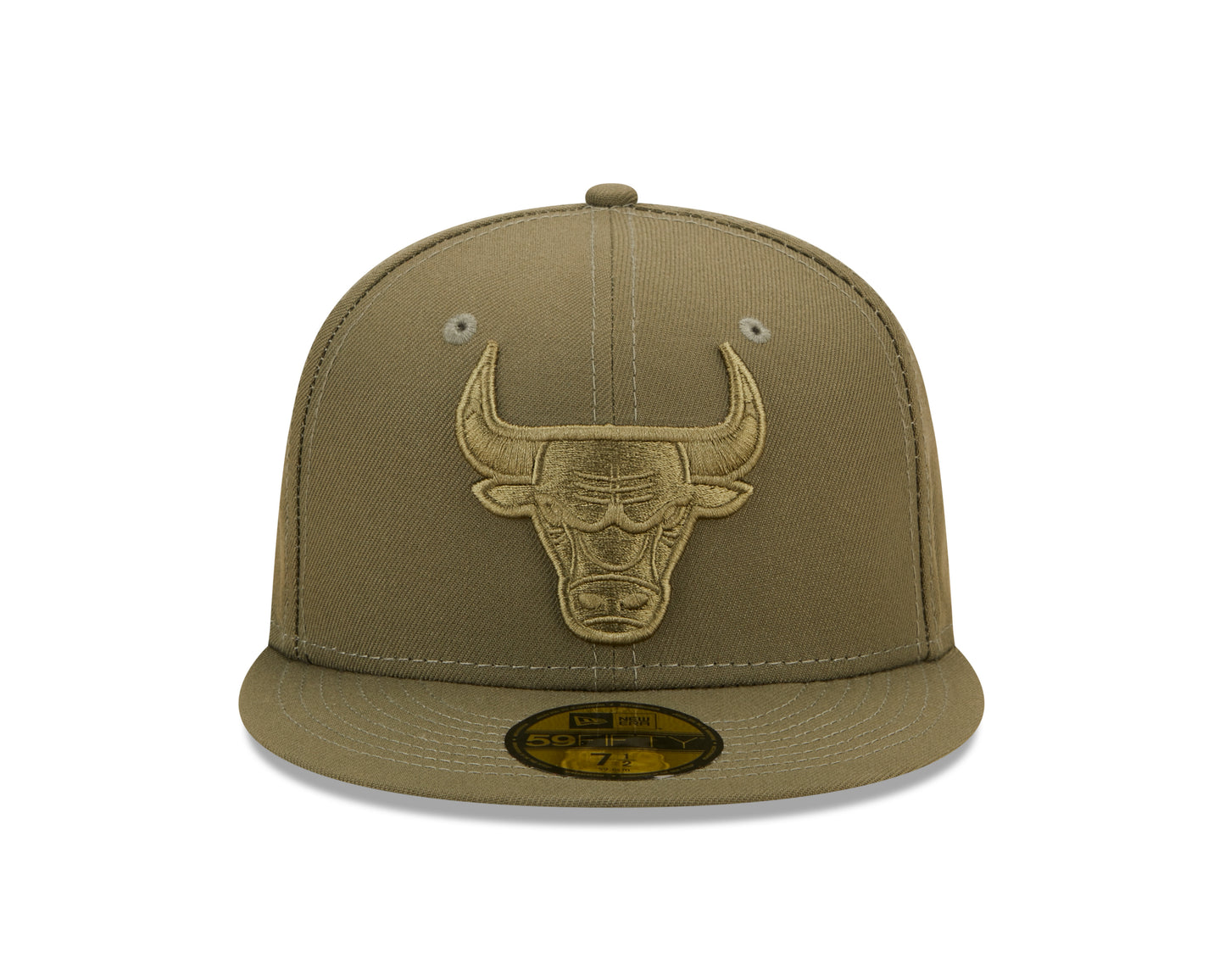 Chicago Bulls New Era Olive Color Pack 59FIFTY Fitted Hat- Green