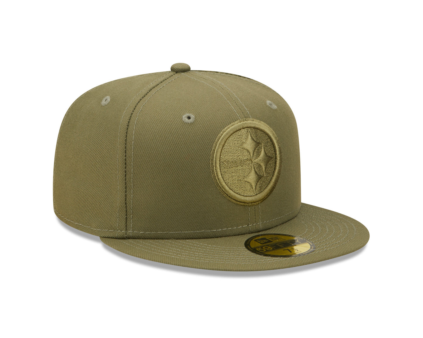 Pittsburgh Steelers New Era Color Pack Olive & Olive 59FIFTY Fitted Hat
