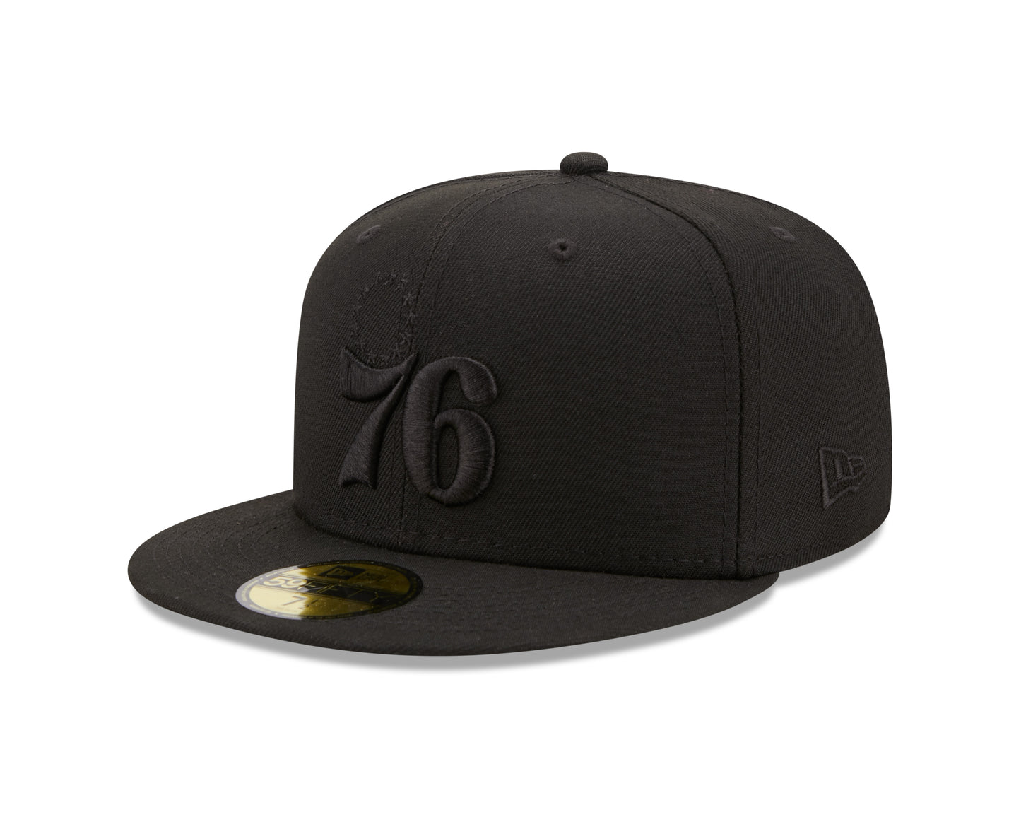 Philadelphia 76ers New Era Color Pack Black & Black 59FIFTY Fitted Hat