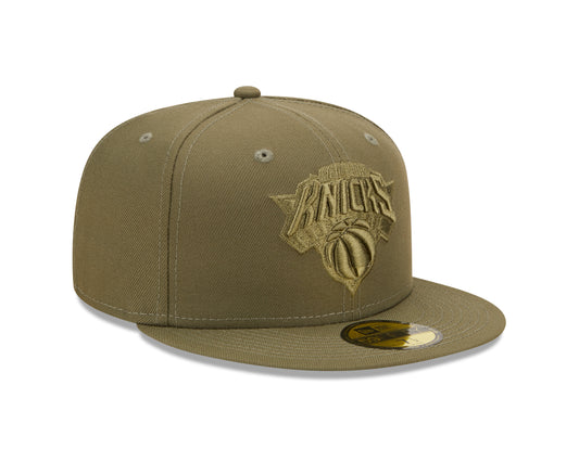 New York Knicks New Era Olive Color Pack 59FIFTY Fitted Hat - Green