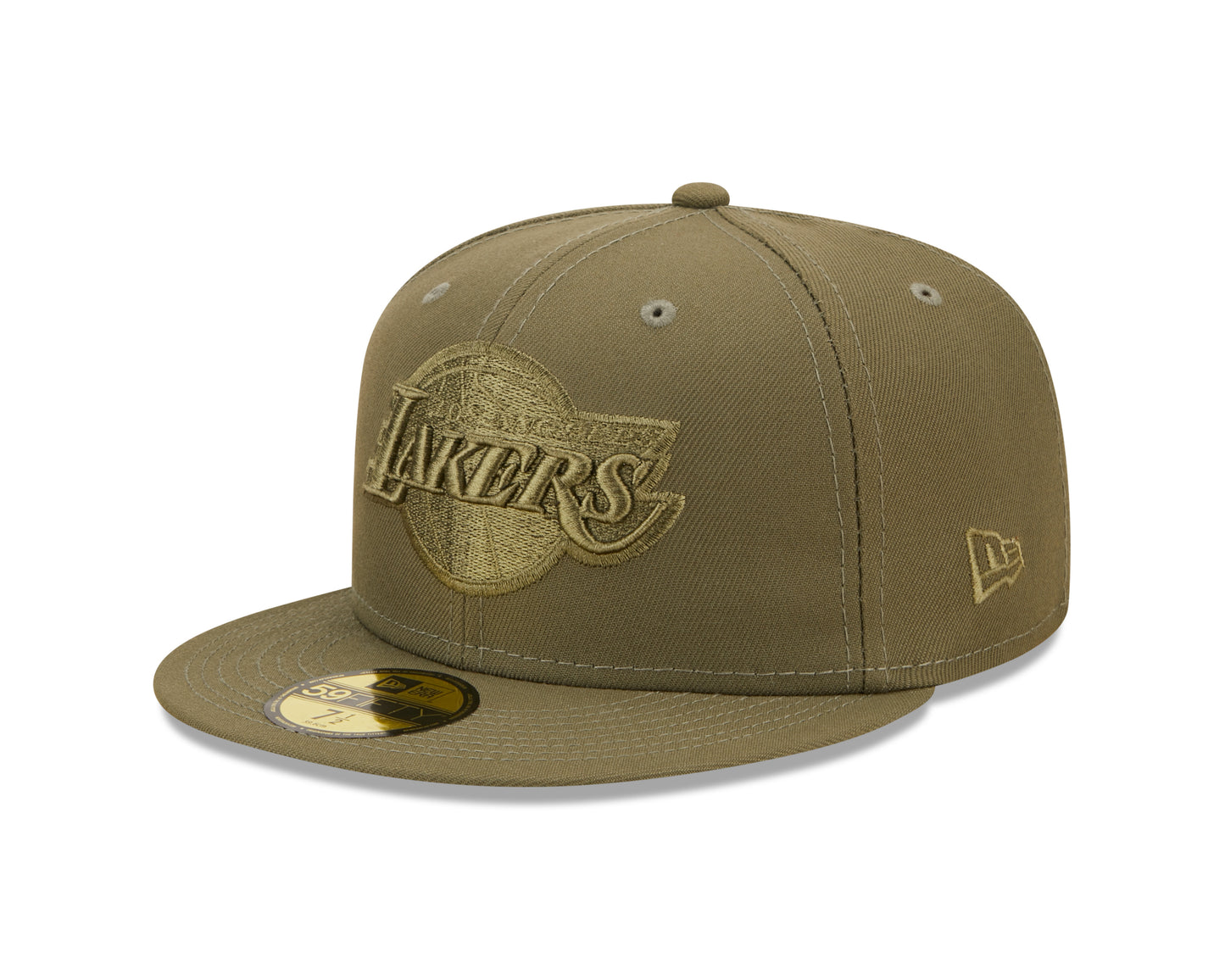 Los Angeles Lakers New Era Olive Color Pack 59FIFTY Fitted Hat- Green
