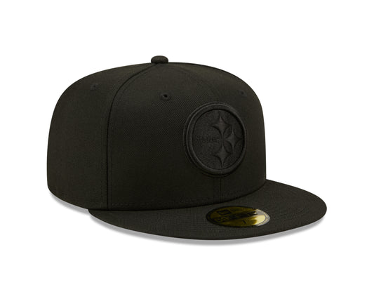 Pittsburgh Steelers New Era Color Pack Black & Black 59FIFTY Fitted Hat