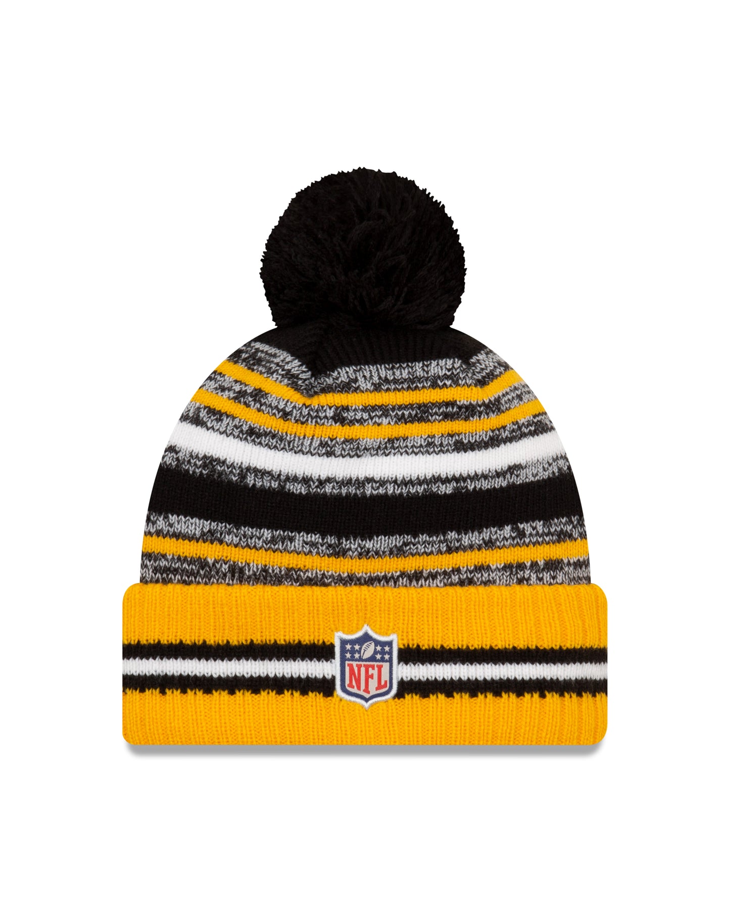 Pittsburgh Steelers New Era Sideline Sport Cuffed Pom Knit Hat