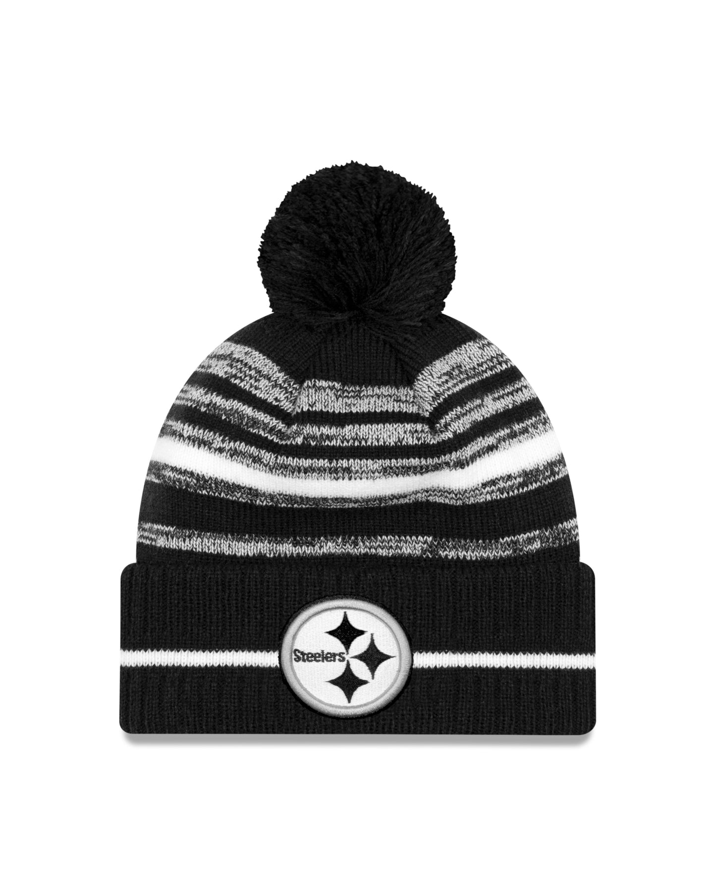 Pittsburgh Steelers New Era Sideline Sport Cuffed Pom Knit Hat