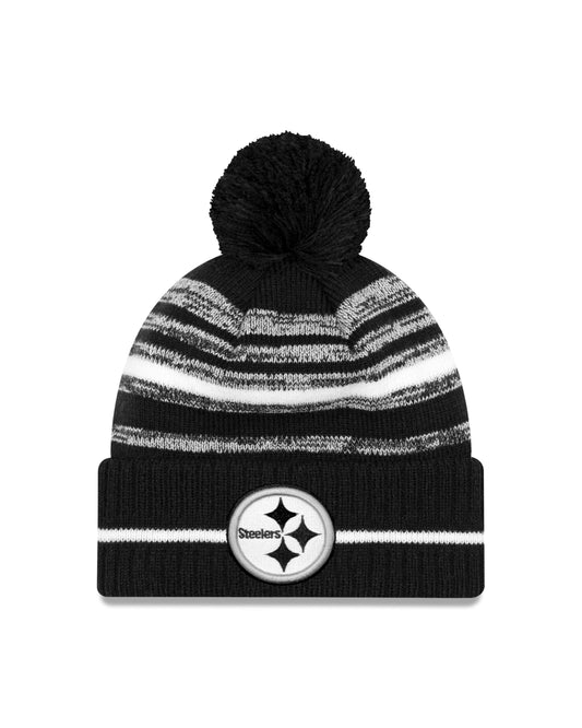Pittsburgh Steelers New Era Sideline Sport Cuffed Pom Knit Hat