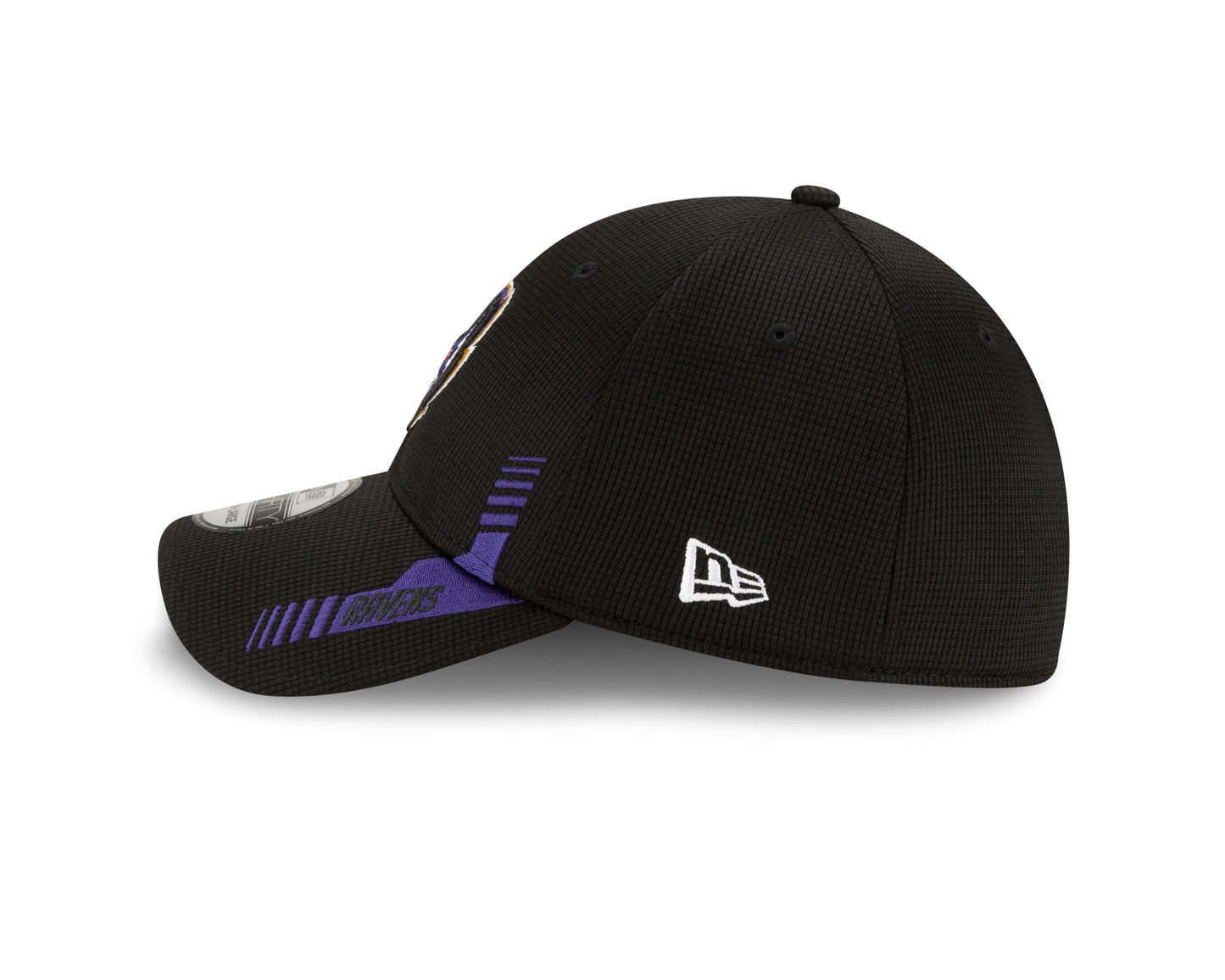 Baltimore Ravens New Era Sideline Black & Purple 39THIRTY Flex Hat