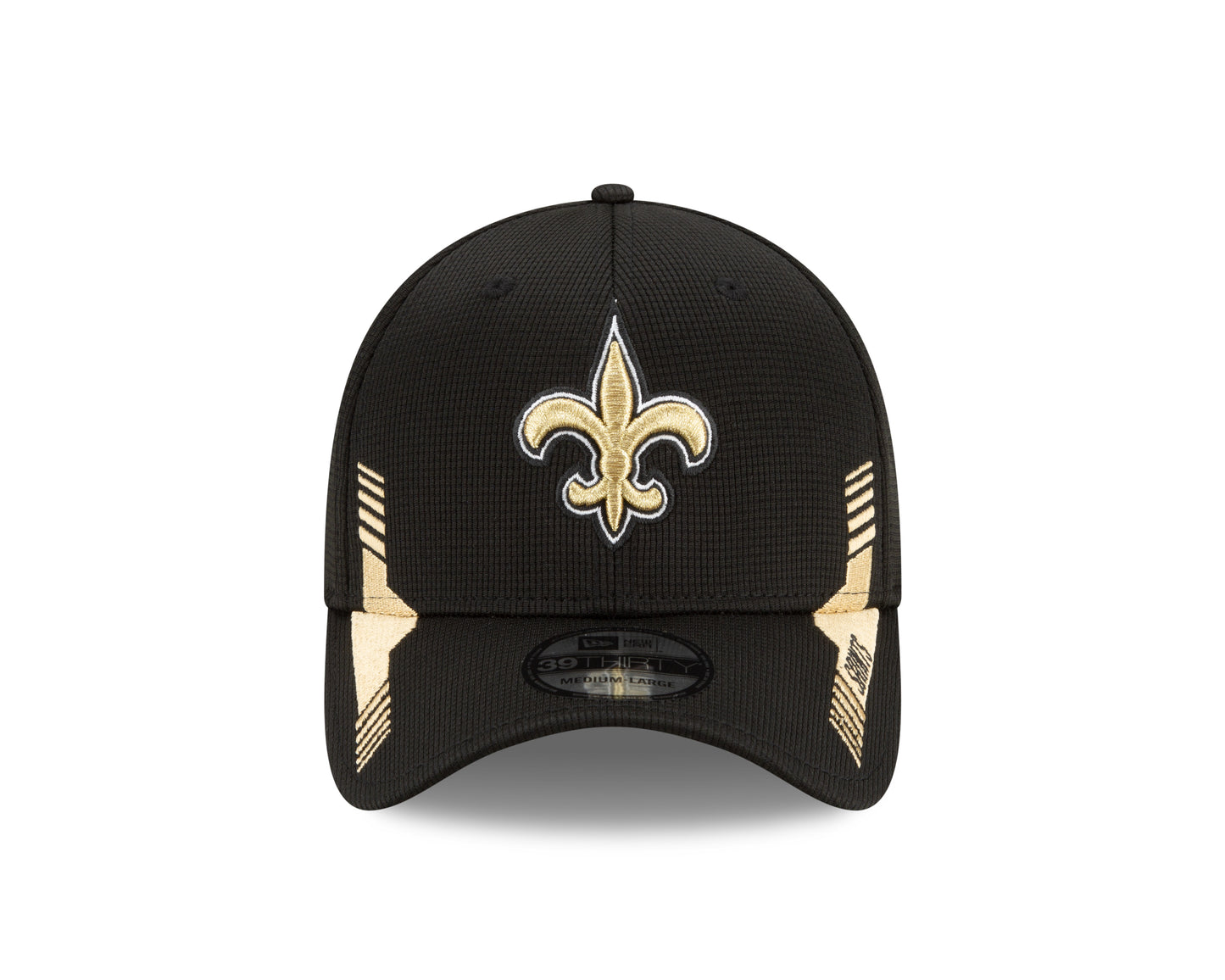 New Orleans Saints New Era Black & Gold  Sideline Home 39thirty Hat