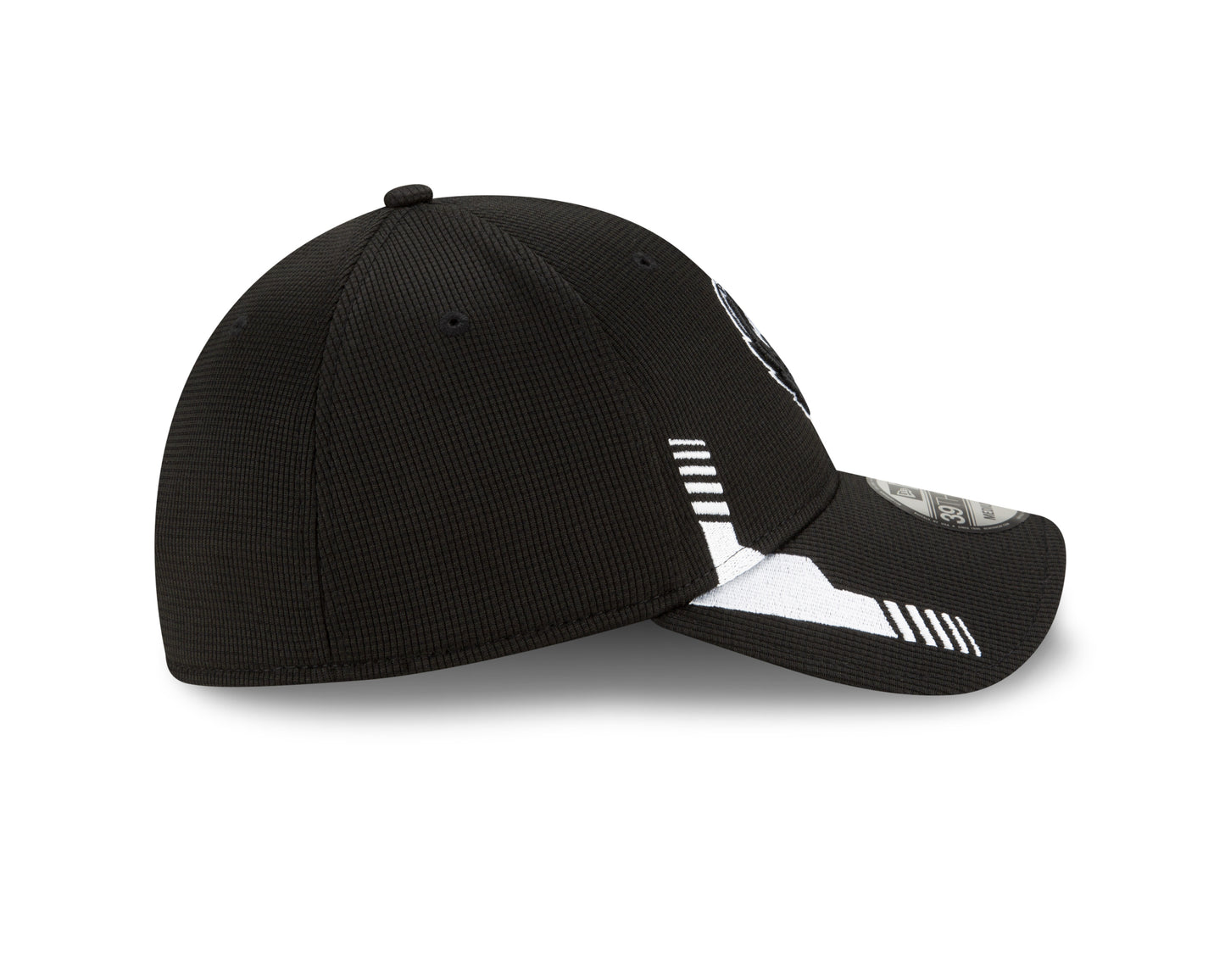 Baltimore Ravens New Era Sideline Black and White 39THIRTY Flex Hat