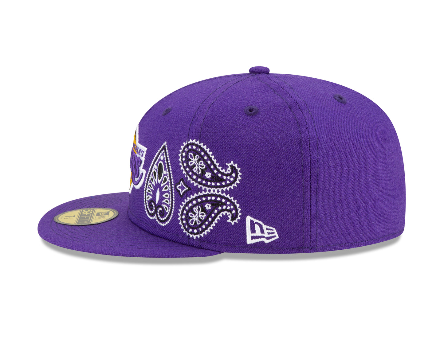 Los Angeles Lakers All Over Print Paisley 59Fifty Fitted Hat