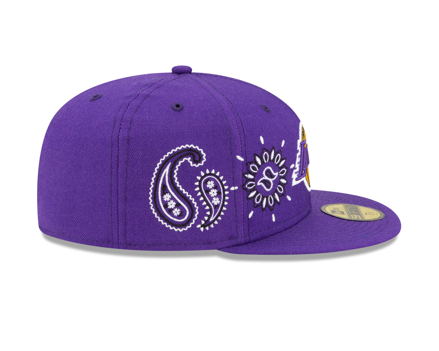 Los Angeles Lakers All Over Print Paisley 59Fifty Fitted Hat