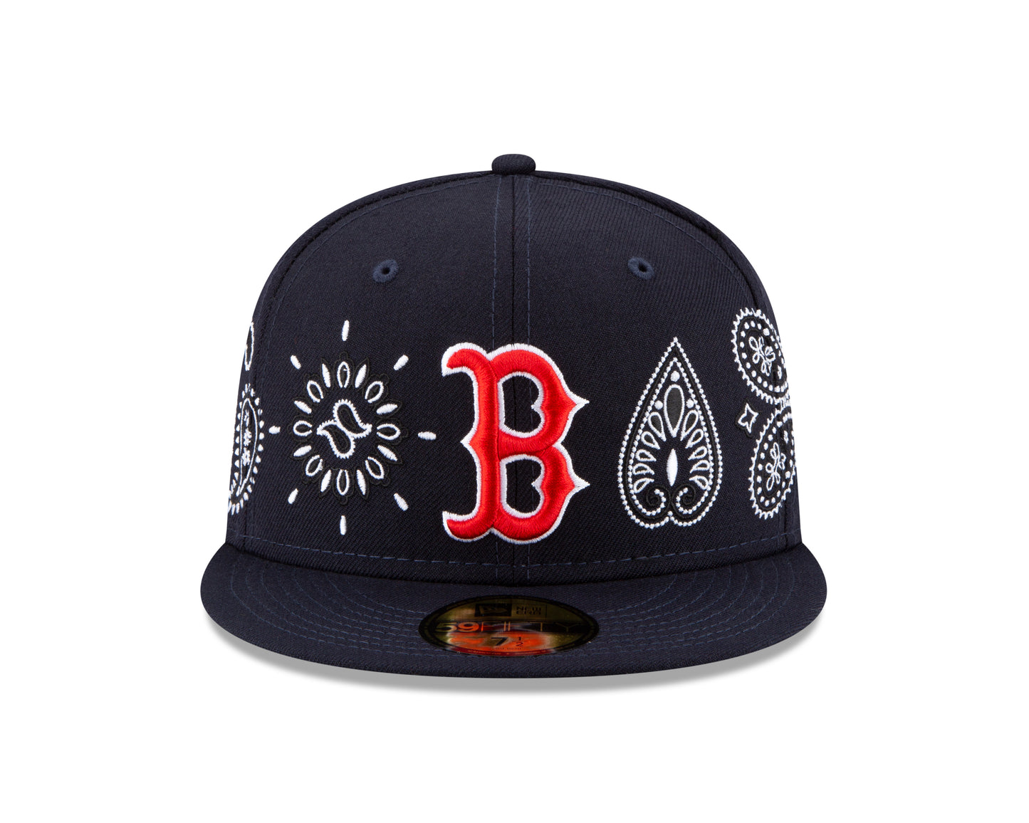 Boston Red Sox All Over Print Paisley 59Fifty Fitted Hat
