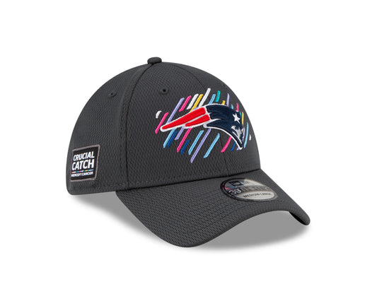 New England Patriots Crucial Catch 39THIRTY Flex Hat - Gray