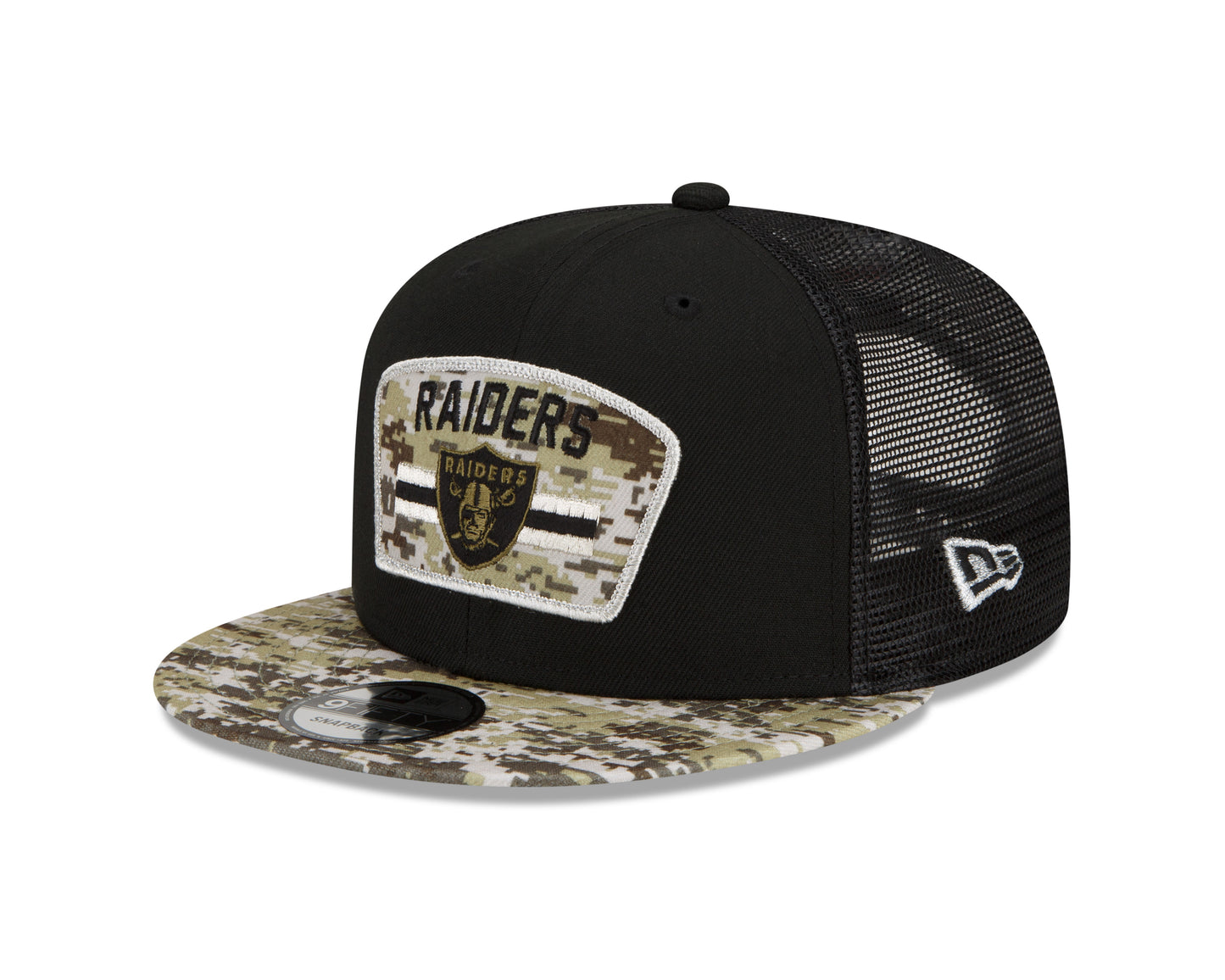 Las Vegas Raiders New Era Salute to Service 9FIFTY Adjustable Hat - Black