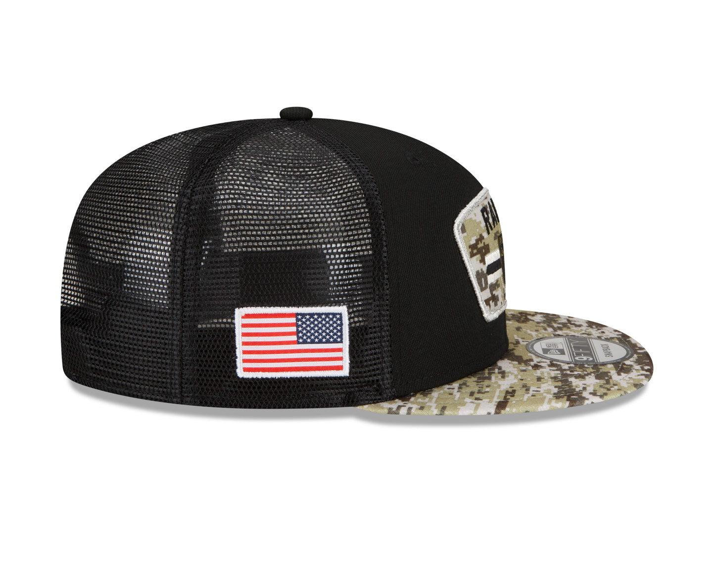 Las Vegas Raiders New Era Salute to Service 9FIFTY Adjustable Hat - Black