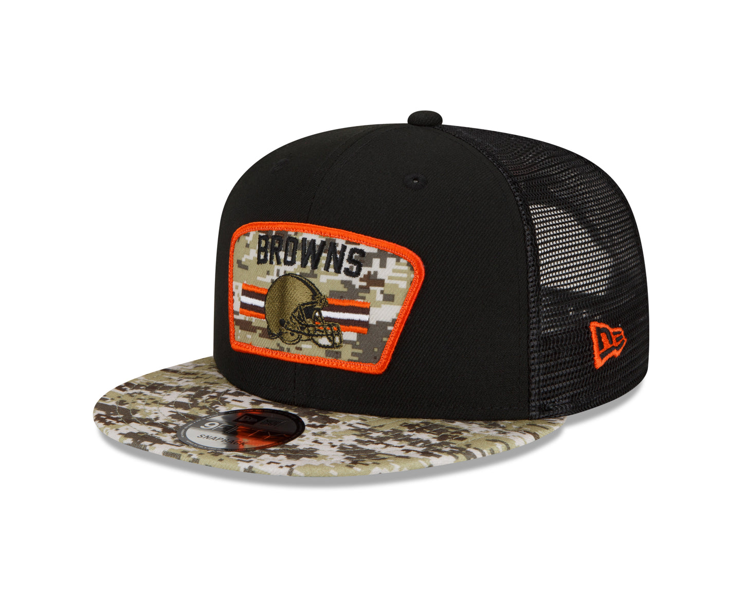 Cleveland Browns New Era Salute to Service 9FIFTY Snapback Hat - Black