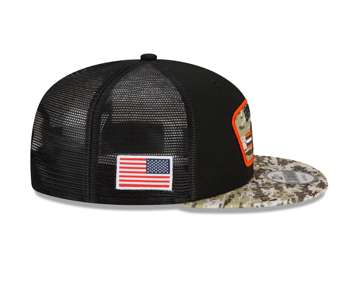 Cleveland Browns New Era Salute to Service 9FIFTY Snapback Hat - Black