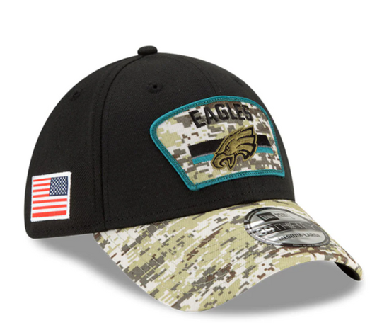 Philadelphia Eagles New Era Salute to Service Sideline 39THIRTY Hat -