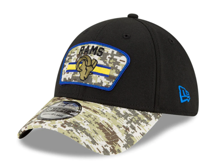 Los Angeles Rams New Era Salute to Service Sideline 39THIRTY Flex Hat - Black