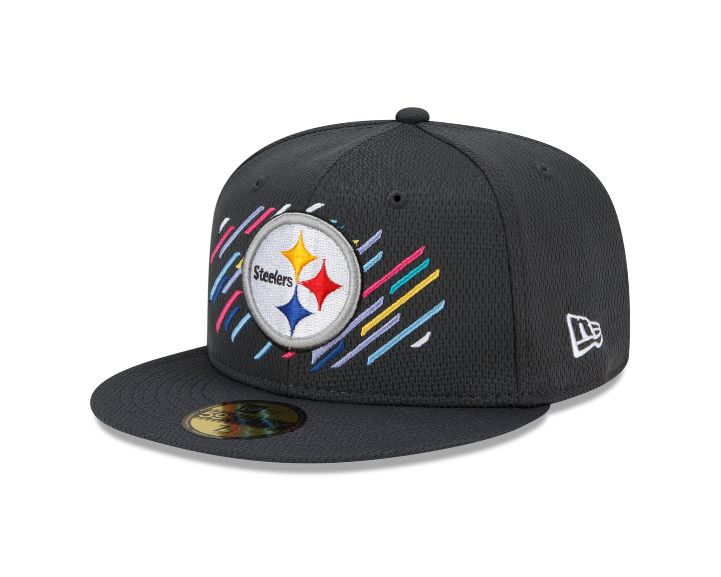 Pittsburgh Steelers New Era Crucial Catch Sideline 59FIFTY Hat - Gray