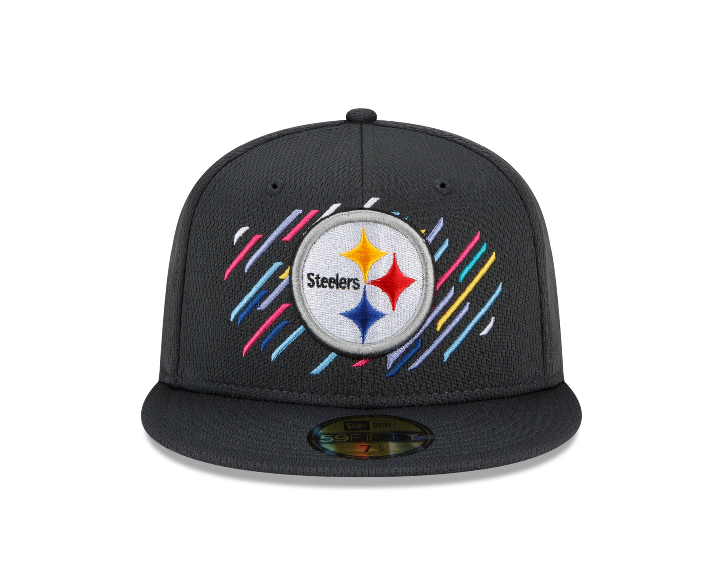 Pittsburgh Steelers New Era Crucial Catch Sideline 59FIFTY Hat - Gray