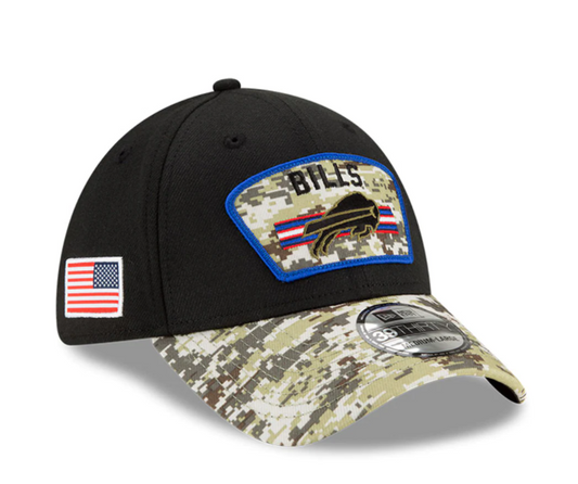 Buffalo Bills New Era Salute to Service Sideline 39THIRTY Flex Hat - Black