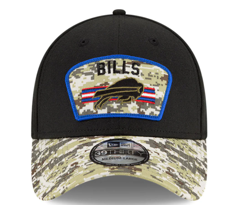 Buffalo Bills New Era Salute to Service Sideline 39THIRTY Flex Hat - Black