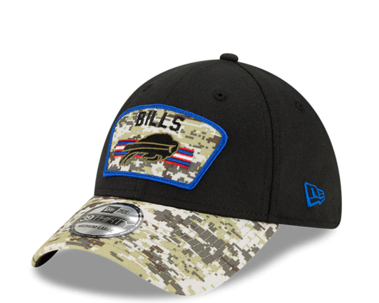 Buffalo Bills New Era Salute to Service Sideline 39THIRTY Flex Hat - Black