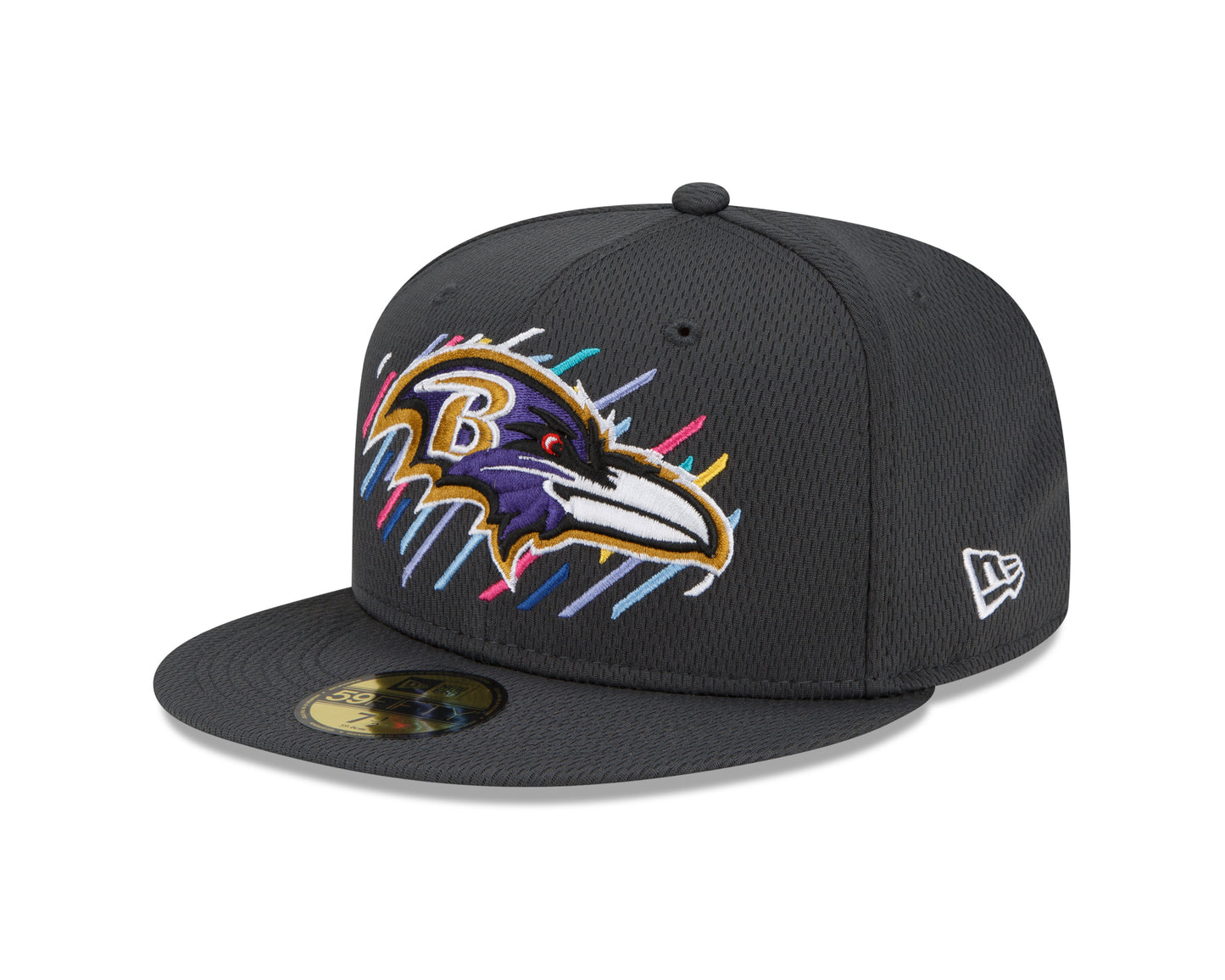 Baltimore Ravens New Era Crucial Catch Sideline 59FIFTY Hat - Gray