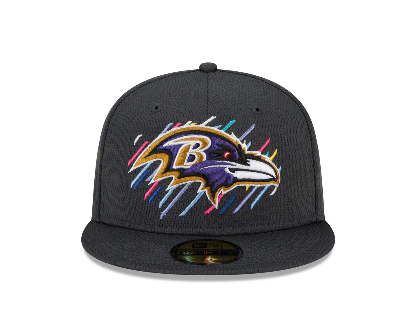 Baltimore Ravens New Era Crucial Catch Sideline 59FIFTY Hat - Gray