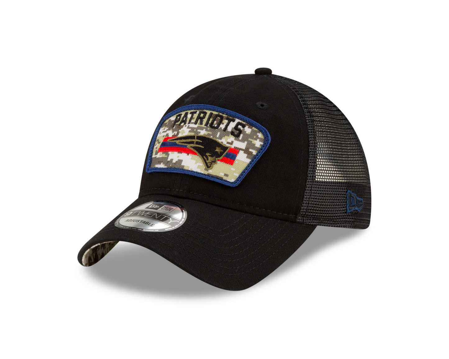 New England Patriots New Era Salute to Service 9TWENTY Adjustable Hat - Black