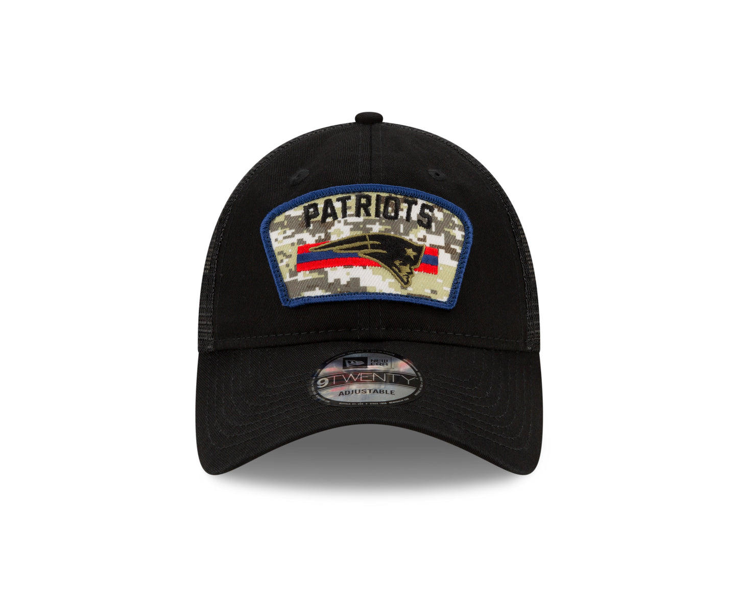 New England Patriots New Era Salute to Service 9TWENTY Adjustable Hat - Black
