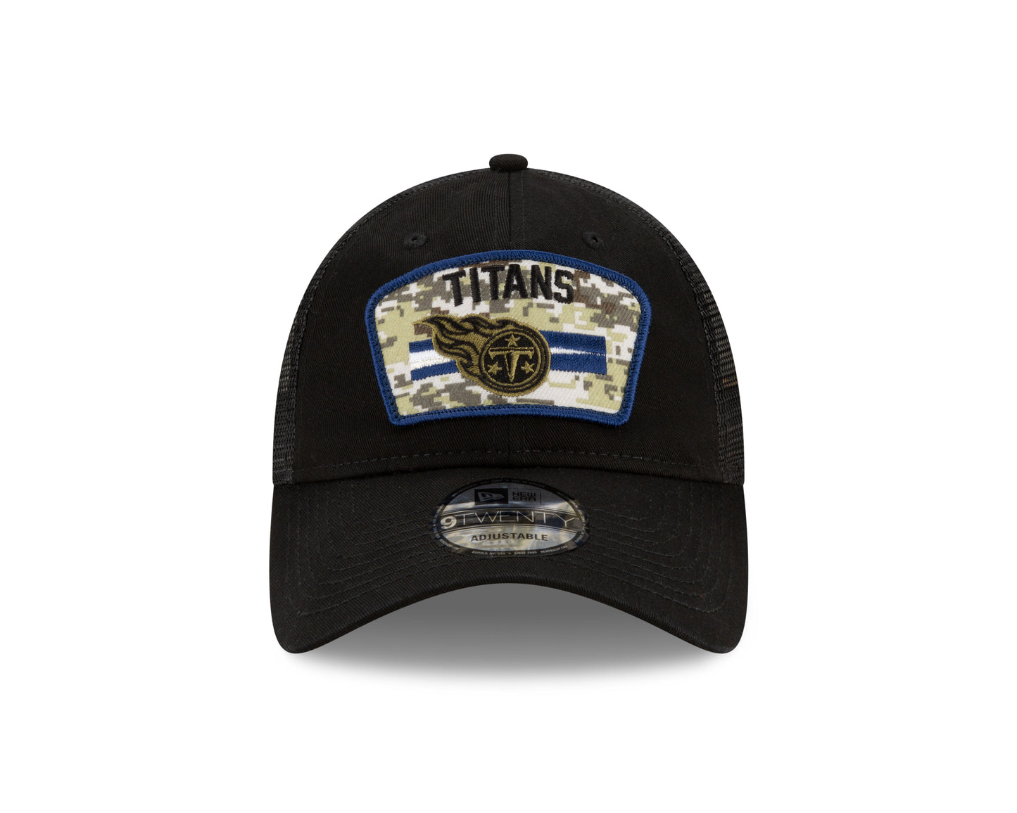 Tennessee Titans New Era Salute to Service 9TWENTY Adjustable Hat - Black